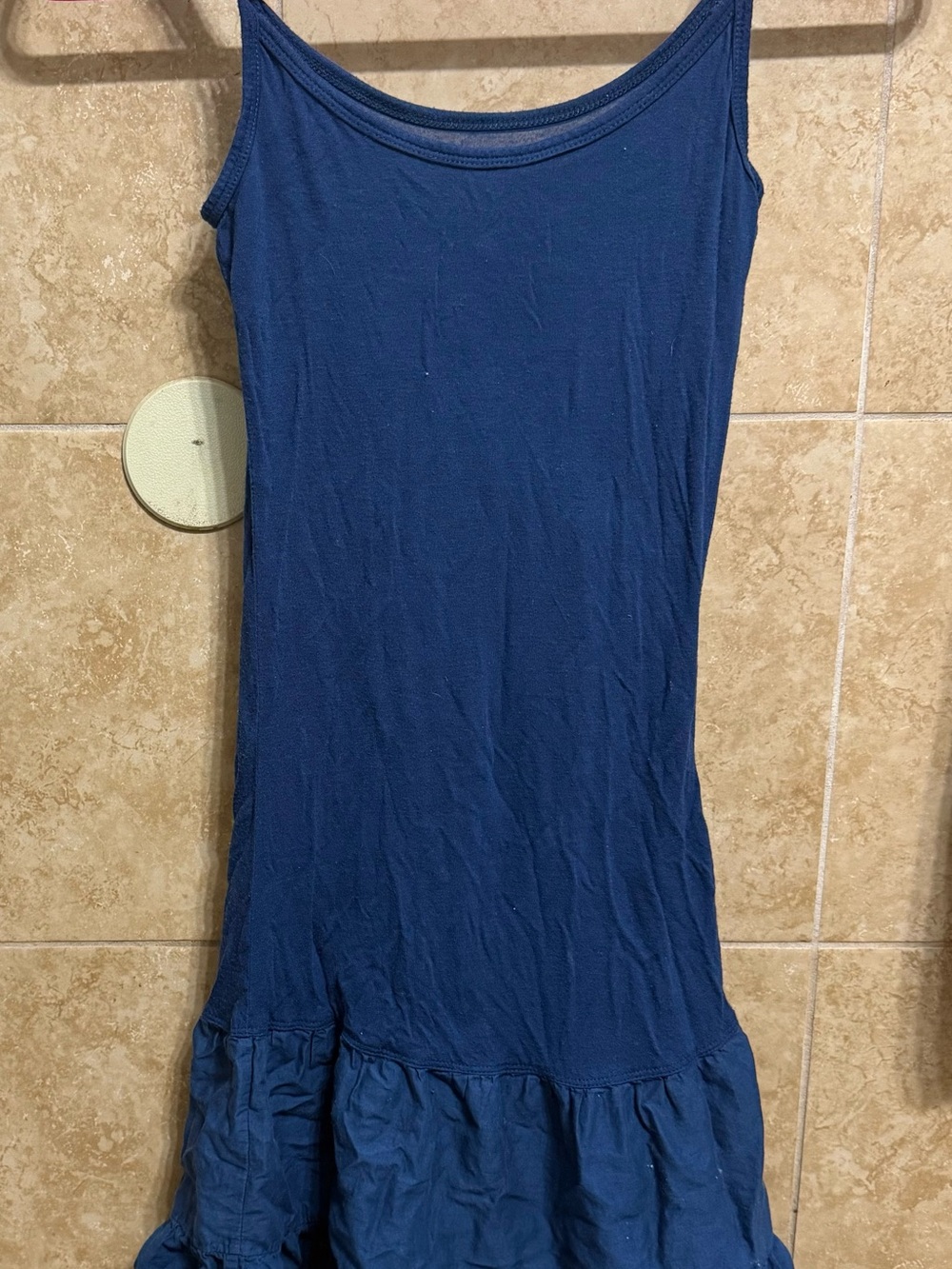 Free People Navy Blue Midi Tank Dress